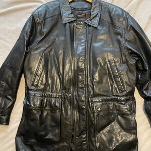 Wilson Dark Leather Field Jacket